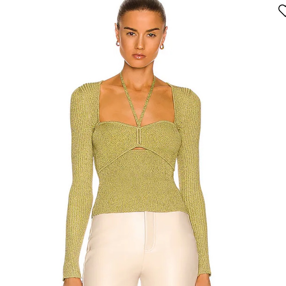 Simkhai Simkhai Alexia Compact Rib Sweetheart Sz XS